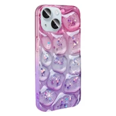 iPhone 15 Kılıf Simli 3D Desenli Hacar Kılıf - 4