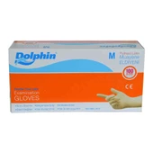 Dolphin Pudrasız Latex Muayene Eldiveni Orta Boy (M) 100 Lü Paket - 2