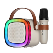 QASUL Kablosuz Mikrofonlu Karaoke Hoparlörü, Üstün Ses, Işık Efektleri Ve Çok Yönlü Kullanım - 2