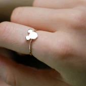 14 Ayar Altın Mickey Mouse Yüzük thumbnail 5