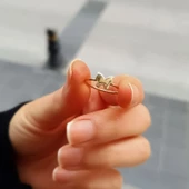 14 Ayar Altın Kelebek Figürlü Altın Yüzük thumbnail 3