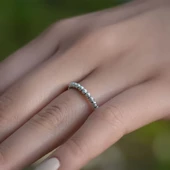 14 Ayar Altın Tek Sıra Dorika Yüzük thumbnail 2