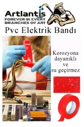 Renkli Elektrik Bandı 50 Adet Pvc İzolo Bant Elektrikçi Bandı Su Geçirmez Isıya Dayanıklı Yalıtım Bandı - 2