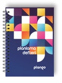 Renkli Şekiller Günlük Planlayıcı Defter - Ders Çalışma Planlayıcı Defteri - Planlama Defteri - 1
