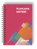 Kırmızı Kareler Günlük Planlayıcı Defter - Ders Çalışma Planlayıcı Defteri - Planlama Defteri - 1