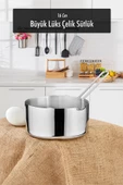 16 Cm Büyük Boy Lüx Paslanmaz Çelik Sütlük & Sosluk & Kaçerola - 1