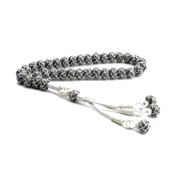 1000 Ayar Gümüş El Örmesi Trabzon Kazaziye Bilek Boy Tesbih thumbnail 2