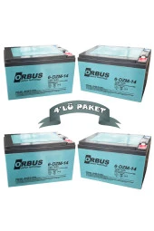 Orbus 12V 14Ah 4'Lü Set Jel Motosiklet Aküsü 2024 Üretim - 1