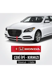 NiCe Shop Honda Çeki Ipi Kırmızı Renkli Uv Baskılı Solma Atma Yapmaz Tampon Dili - 1