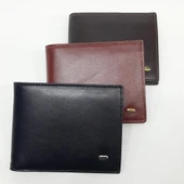 Kahve-Taba-Siyah Renkte Kartlık, Kimlik, Ehliyet Ve Fermuarlı İç Bölmeli Yatay Deri Cüzdan - 12