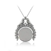 Taşlı Kuş Detaylı Bayan Şık Kolye İsim Yazılabilir - 7