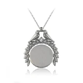 Taşlı Kuş Detaylı Bayan Şık Kolye İsim Yazılabilir - 8