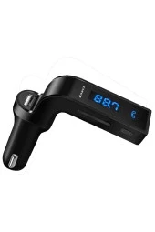 NiCe Shop FM Bluetooth Araç Kiti Fm Transmitter Micro Sd Usb Girişli Aux 2.1 Amper - 1