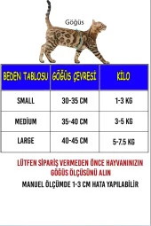 NiCe Shop Kaçış Önleyici Nefes Alabilen Yüzey Kedi Gezdirme Göğüs Tasma Seti Gri - 2
