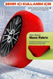 NiCe Shop Premium Lüks Araç Kar Çorabı 175/65 R15 Lastik Uyumlu-m - 2