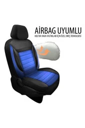 NiCe Shop Ford Focus 2.5 Uyumlu Koltuk Kılıfı Enigma Serisi - Mavi thumbnail 1