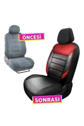 NiCe Shop Renault R19 Uyumlu Koltuk Kılıfı Scorpion - Kırmızı - 5