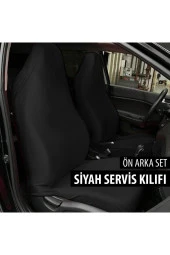 NiCe Shop Nissan Primera Uyumlu Koltuk Kılıfı Servis Kılıfı - Siyah - 1