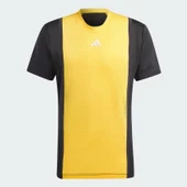 Adidas IS8972 Tennis Heat.Rdy Pro Freelift 3d Rib Erkek Sarı Tişört - 7