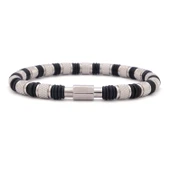 316L Çelik Siyah Erkek Spor Kelepçe Bileklik EBLK-448 thumbnail 1