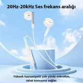 Polham HC Type C Kablolu Mikrofonlu Kulaklık, HİFİ Ses, HD Mikrofonlu Type C Kulaklık - 2