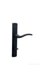 Trim Mat Siyah Lüx Aynalı Wc Banyo Kapı Kolu Sağ Basar 2 Takım thumbnail 1