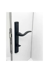 Trim Mat Siyah Lüx Aynalı Wc Banyo Kapı Kolu Sağ Basar 2 Takım thumbnail 2