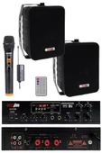 Lastvoice Black Large Plus Paket-1 Hoparlör ve Anfi Anons Ses Sistemi Seti thumbnail 1