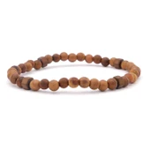 Kahverengi Ahşap Doğal Taş Erkek Bileklik EBLK-380 thumbnail 1