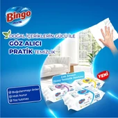 Bingo Clean Yüzey Temizlik Havlusu 96 Yaprak Beyaz Sabun Plastik Kapaklı (6 Lı Set) 576 Yaprak - 6