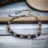 Doğal Taşlı Unisex Kadın/Erkek Bileklik thumbnail 1