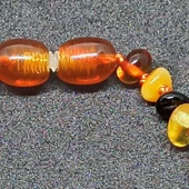 Karışık Renkli Kehribar Bebek Kolyesi - 2