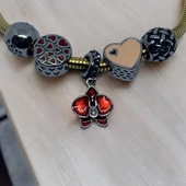 Kadın Bileklik Taşlı Çelik Pandora Bilezik Bileklik - 3