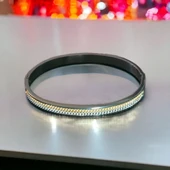 Unisex Kadın/Erkek Esnek Bijuteri Bileklik-Altın ve Gümüş Renkli - 3