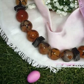 Doğal Taşlı Unisex Kadın/Erkek Esnek Bileklik - 4