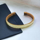 Unisex Kadın/Erkek Esnek Bijuteri Bileklik-Altın Rengi - 4
