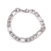316L Çelik Figaro Erkek Zincir Bileklik EBLK-213 thumbnail 1