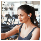 Kemik İletimli  HD Ses Uzun Pil Ömürlü Su Geçirmez Spor,Koşu İçin Boyuna Asmalı  Bluetooth Kulaklık - 2