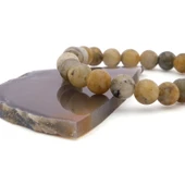 Labradorit Doğal Taş Erkek Bileklik EBLK-491 thumbnail 4