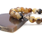 Akik Doğal Taş Erkek Bileklik EBLK-494 - 4