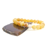 Sarı Opal Doğal Taş Erkek Bileklik EBLK-496 - 3