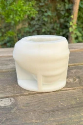 Kalp Gül Dokulu Tekli Silikon Mum Kalıbı thumbnail 5