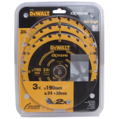 Dewalt DT10399 190 mm 3 Parça Daire Testere Bıçağı - 1