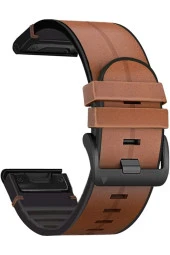 Fenix 3-3hr-3pro Için Quick Fit Özellikli Deri Kordon - 1