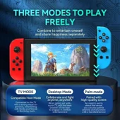 Nintendo Switch/Switch Oled Yüksek Kapasite Titreşimli RGB Işıklı Joy-Con Oyun Kolu - 9