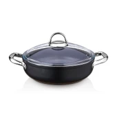 Saflon Titanyum İndüksiyon Tabanlı 28 Cm Kısa Tencere - 4.6 Litre - 1