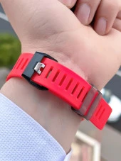 Joefox G-SHOCK Kasa Kırmızı/Siyah Digital 5 Atm Suya Dayanıklı 2 Yıl Garantili Spor Kol Saati J-GS01 thumbnail 6