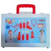 PİLSAN LİSANSLI  DOKTOR SETİ ÇANTALI PEMBE 11 PARÇA thumbnail 2