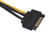 PrimeX PX-5062 Sata To 8 Pin Ekran Kartı Power Çevirici, 6+2 Pin 8Pin Ekran Kartı Kablo,  Bakır 20Cm - 5