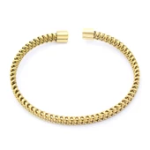 Altın Kaplama Halat Model  Erkek Kelepçe Bileklik EBLK-435 thumbnail 5